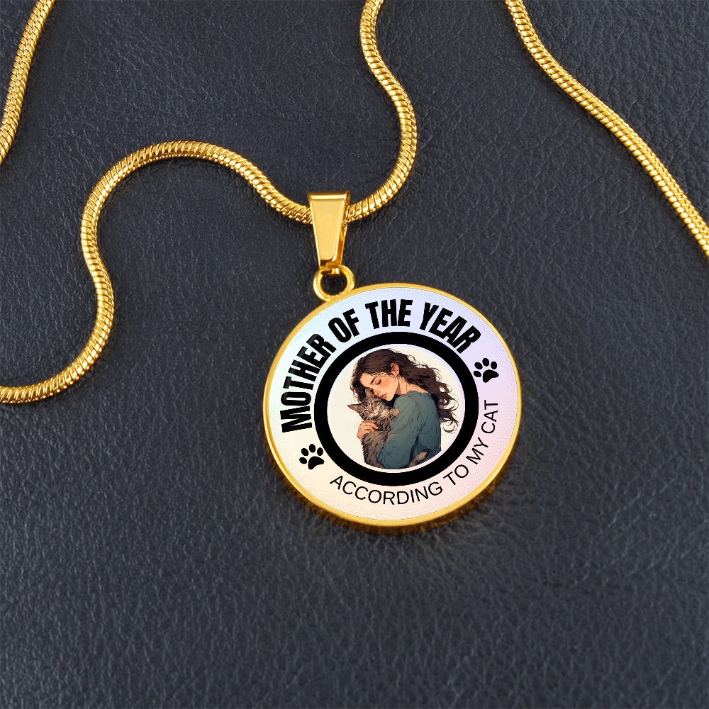 Mother of the Year Pendant Necklace