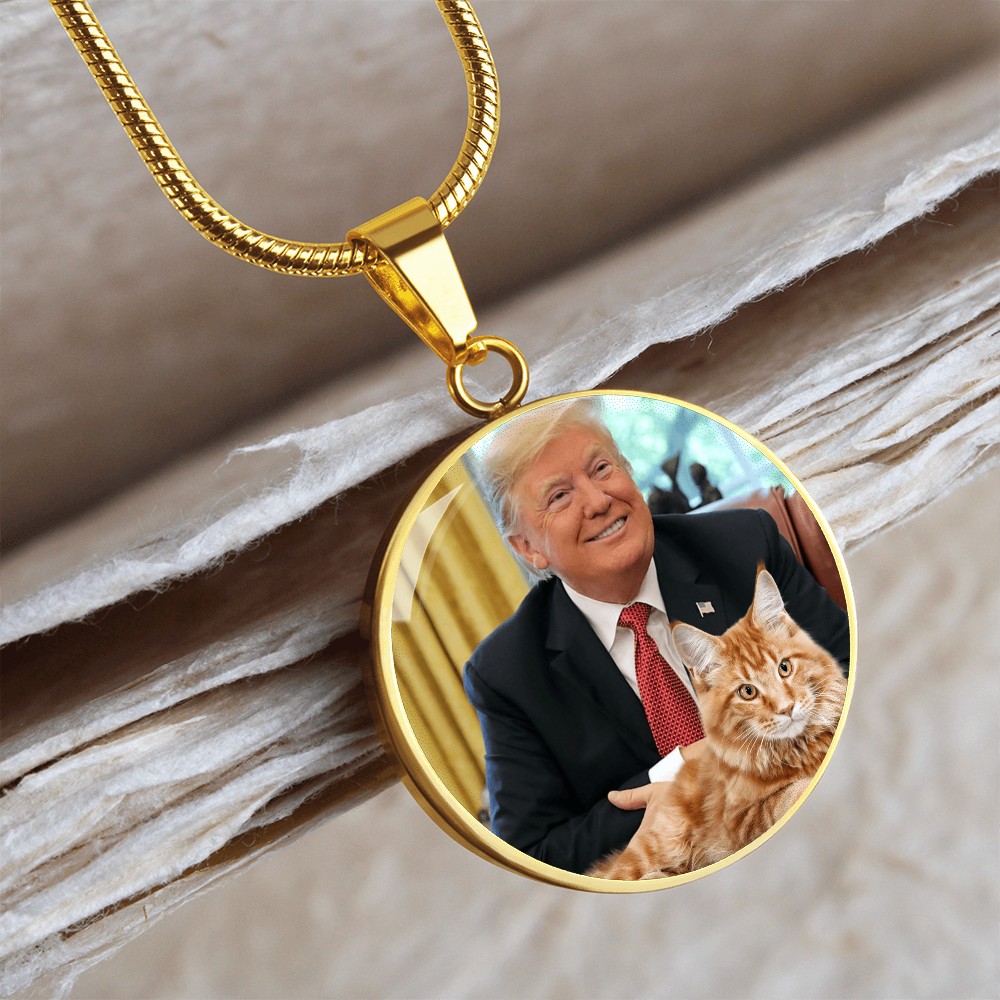 Trump with Cat Necklace ShineOn Fulfillment