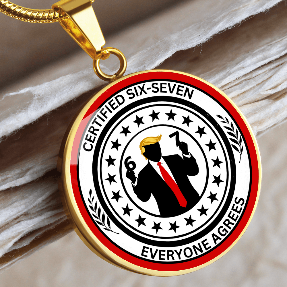 Six Seven Circle Necklace – Political Parody Statement Jewelry