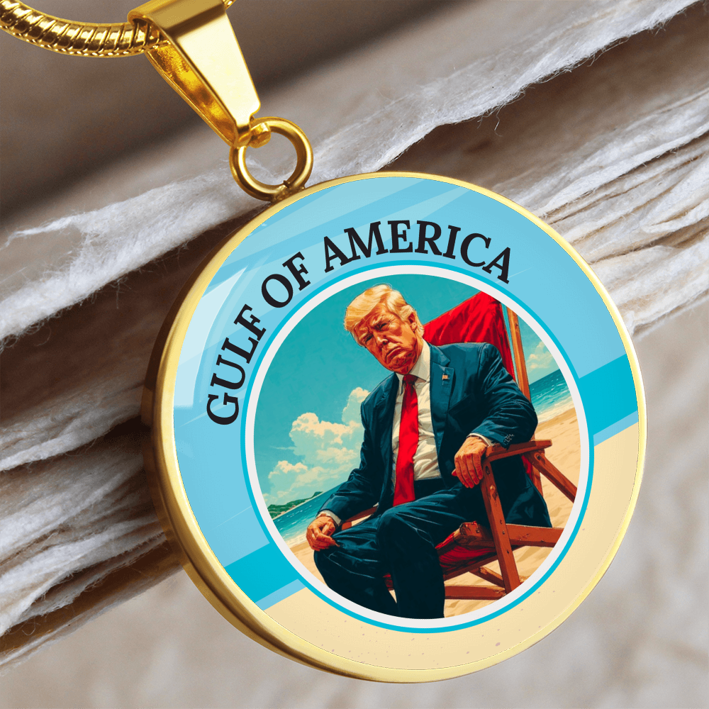 Trump Lounging on the American Gulf Necklace