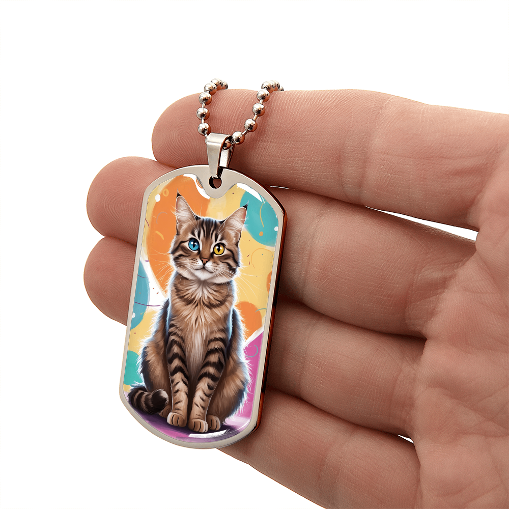 Colorful Kitty Necklace ShineOn Fulfillment