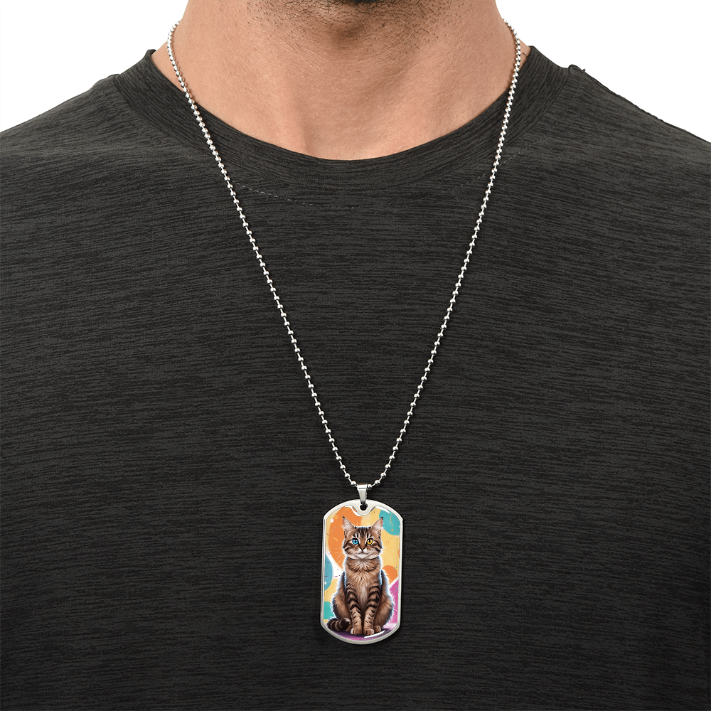 Colorful Kitty Necklace ShineOn Fulfillment