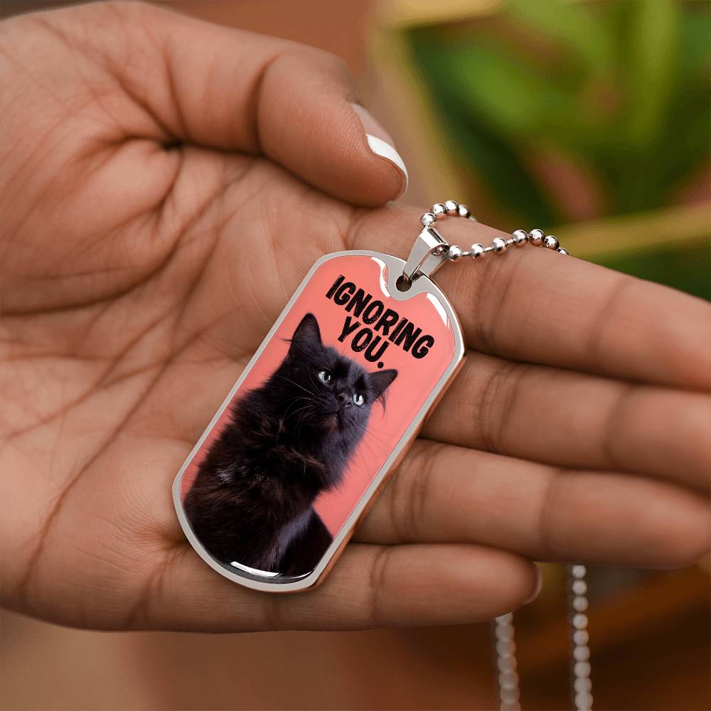 Photo depicting the ​Ignoring You Necklace from EpiAl's Shop.