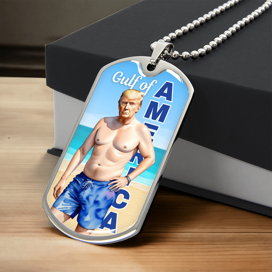 Trump in the Gulf of America Necklace