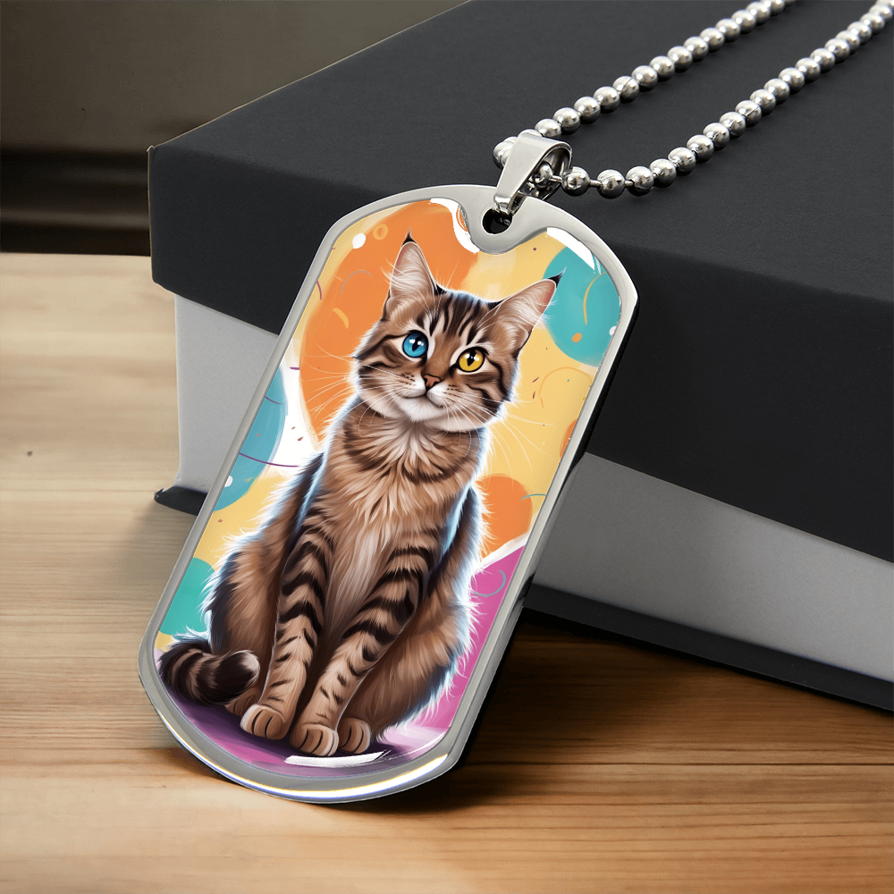 Colorful Kitty Necklace ShineOn Fulfillment