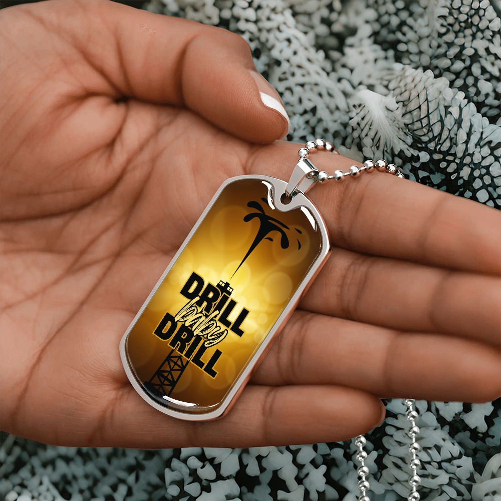 Drill Baby Drill (Trump) Gold Necklace