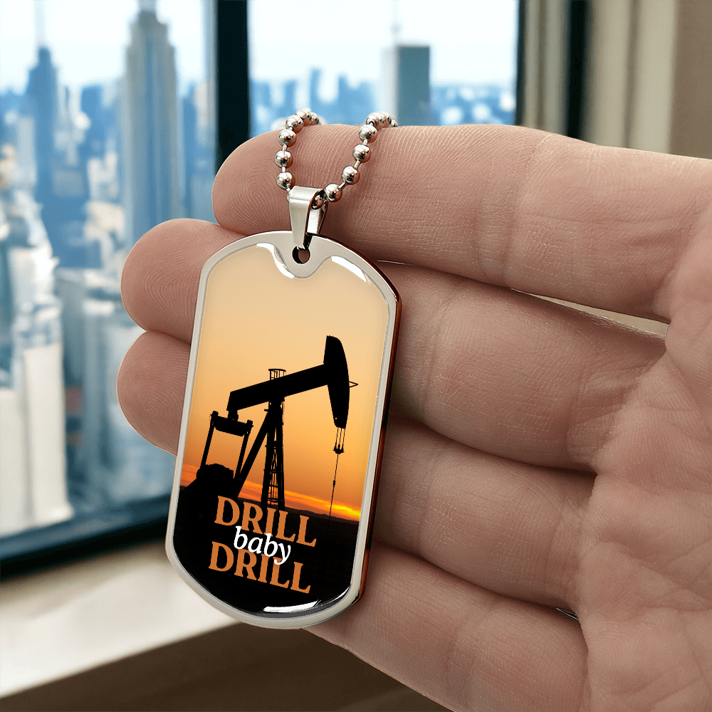 Drill Baby Drill (Trump) Sunset Necklace