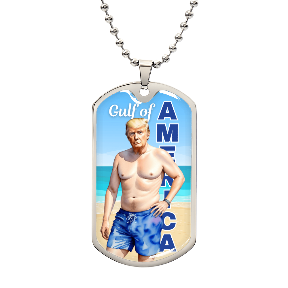 Trump in the Gulf of America Necklace
