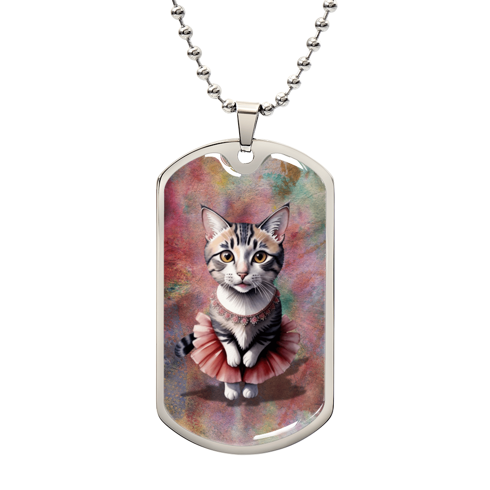 Ballerina Kitty Novelty Necklace