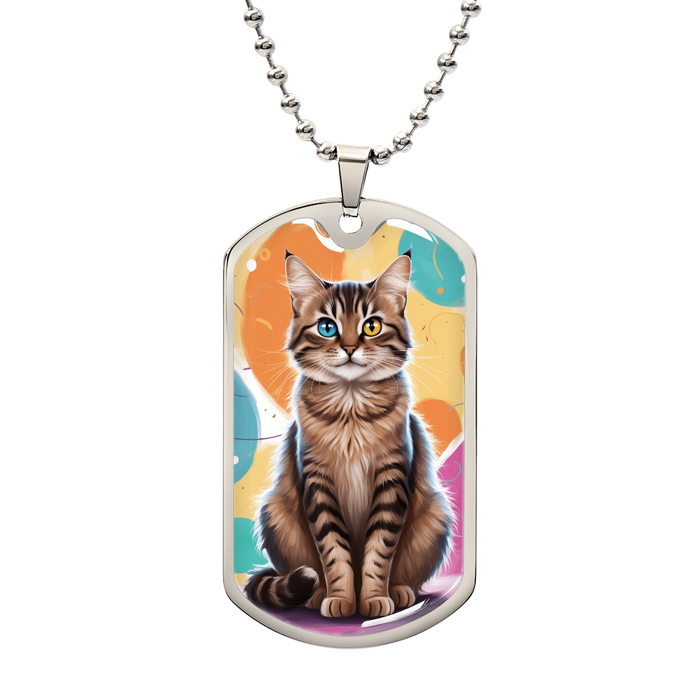 Colorful Kitty Necklace ShineOn Fulfillment