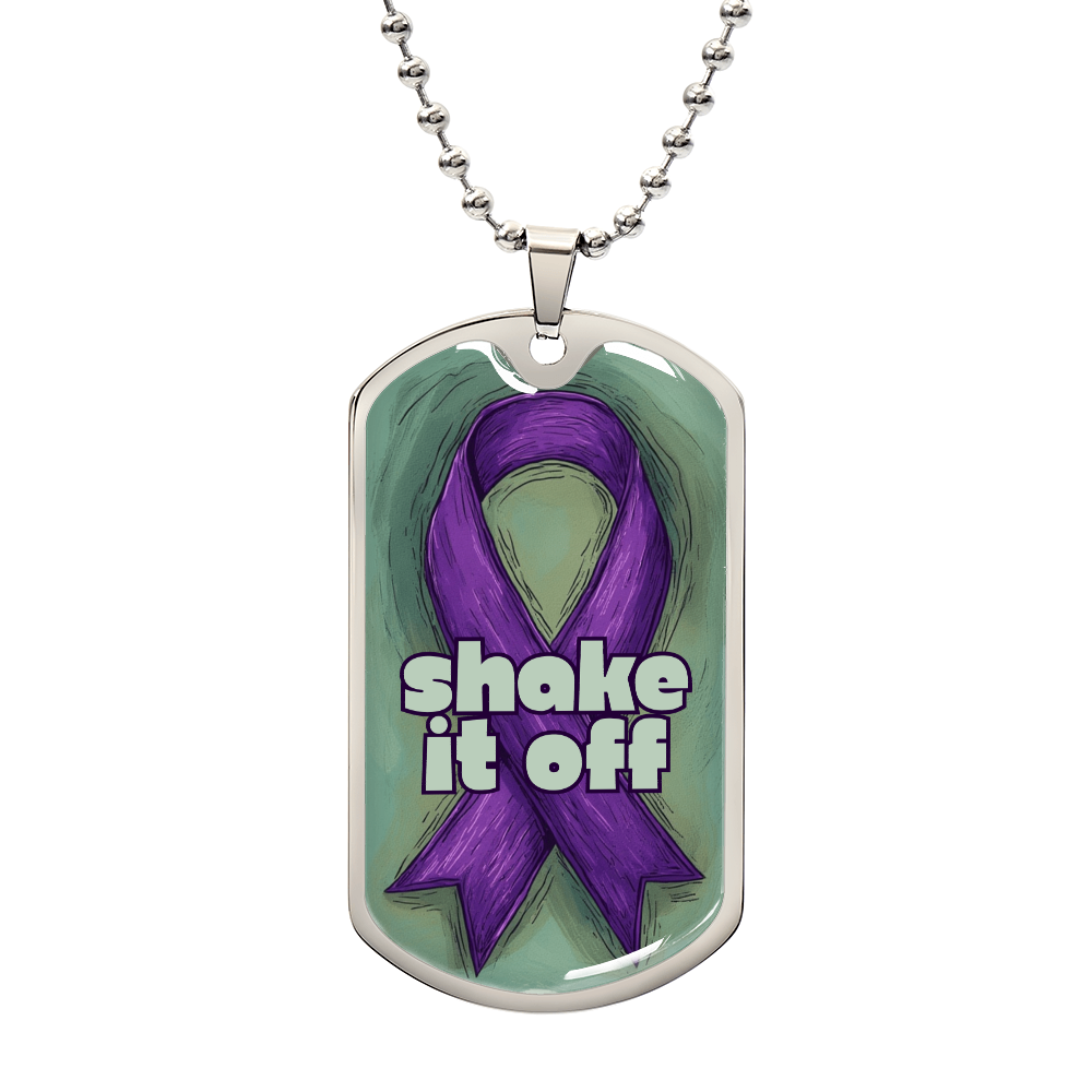 Shake It Off Dog Tag Necklace