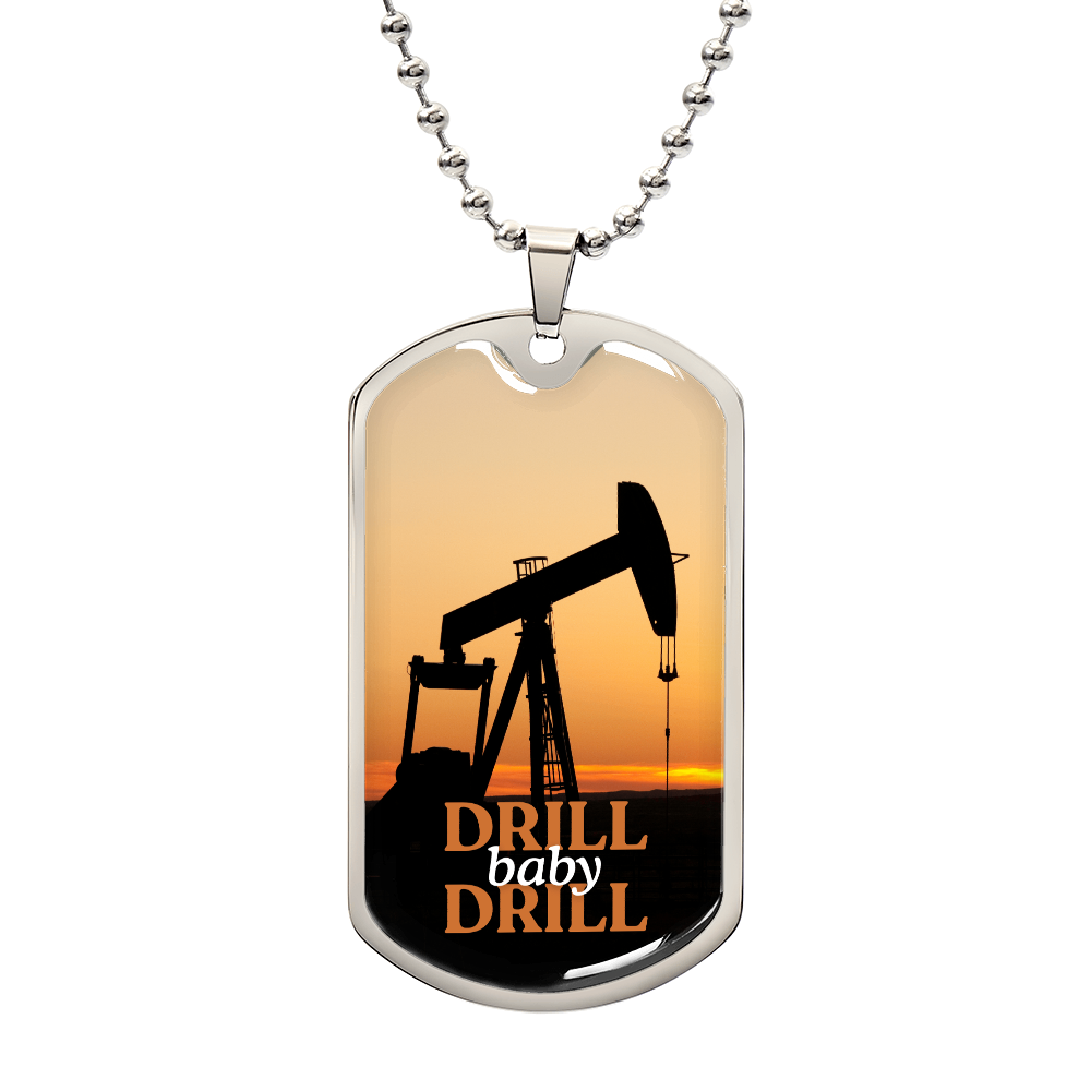 Drill Baby Drill (Trump) Sunset Necklace