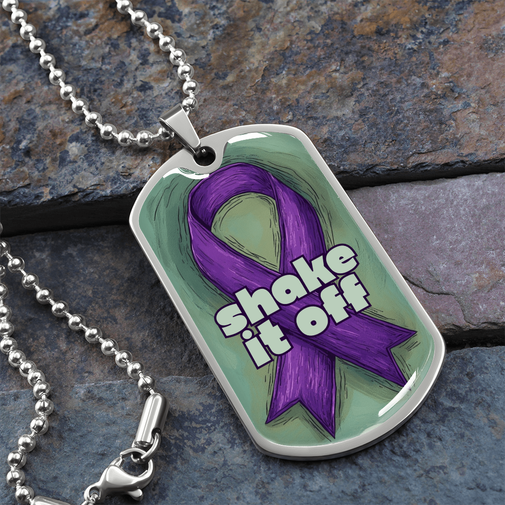 Shake It Off Dog Tag Necklace