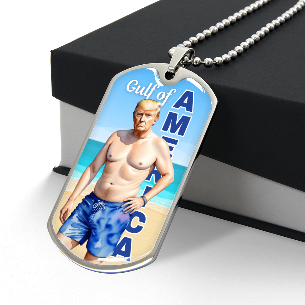 Trump in the Gulf of America Necklace