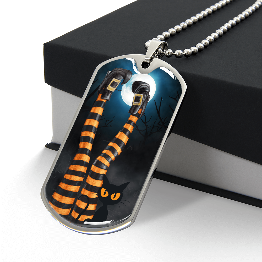 Witchy Cat Lady Legs Necklace
