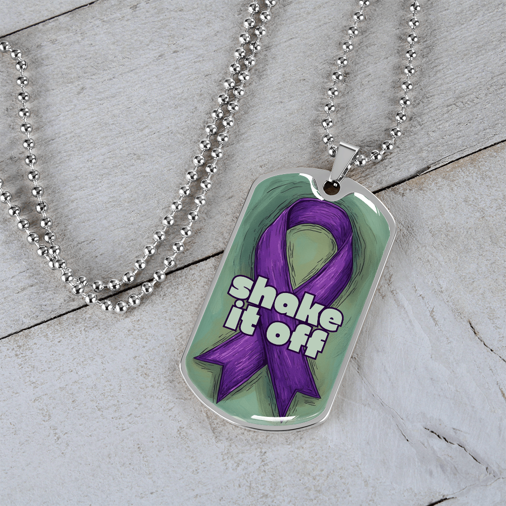 Shake It Off Dog Tag Necklace