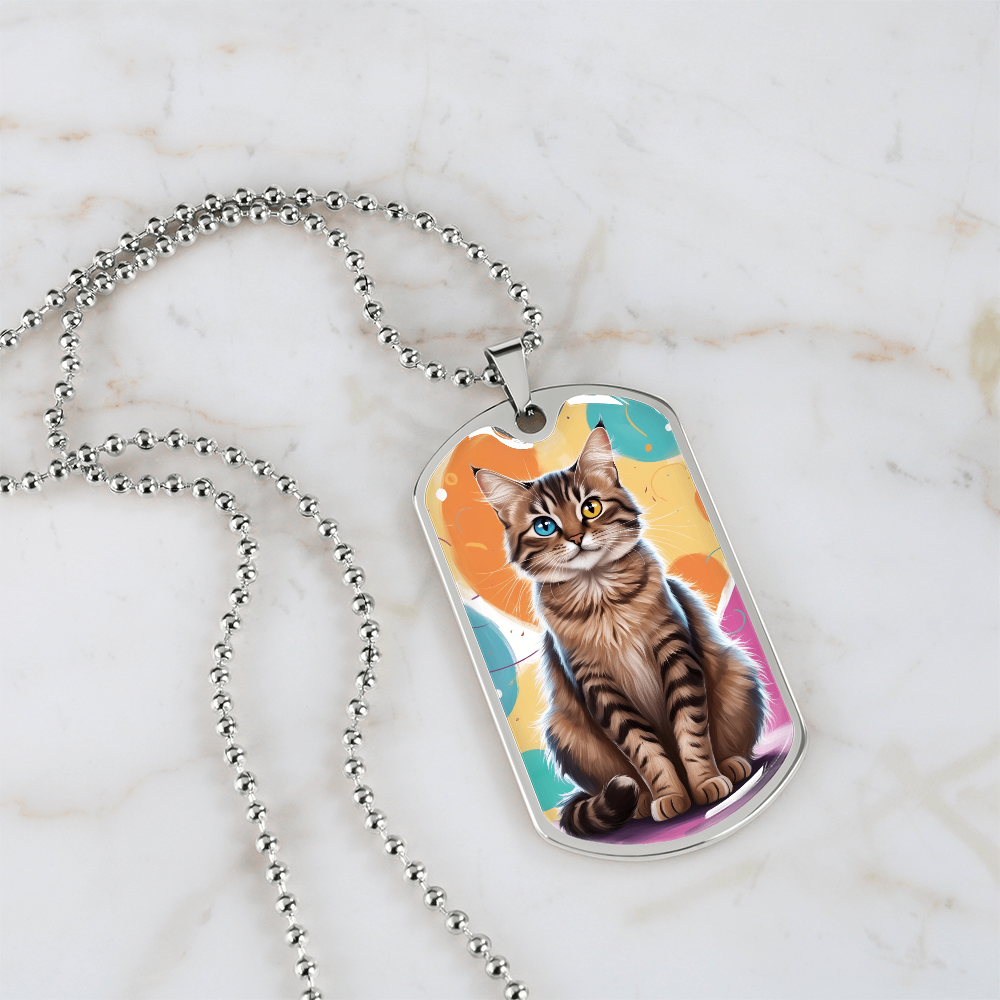 Colorful Kitty Necklace ShineOn Fulfillment