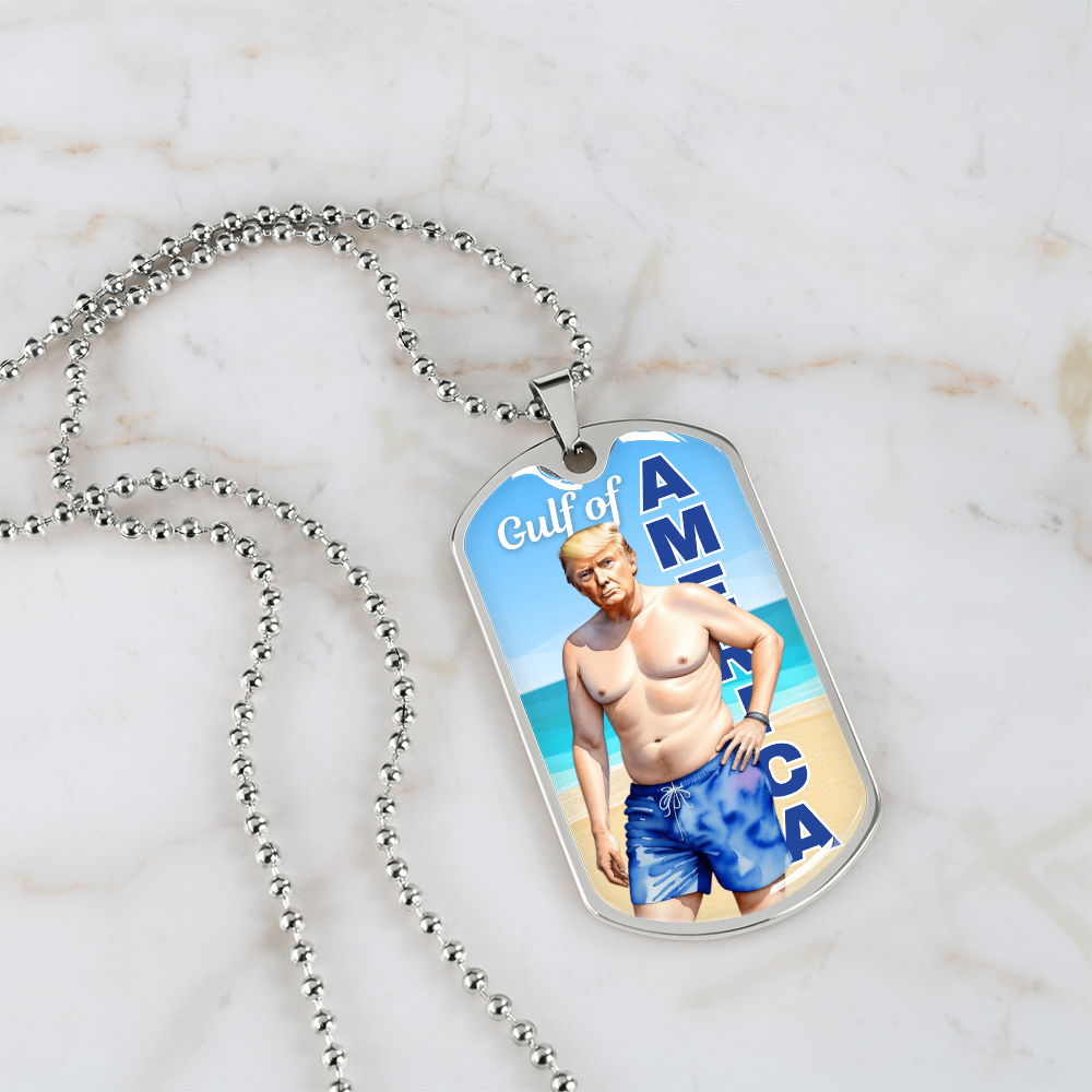 Trump in the Gulf of America Necklace