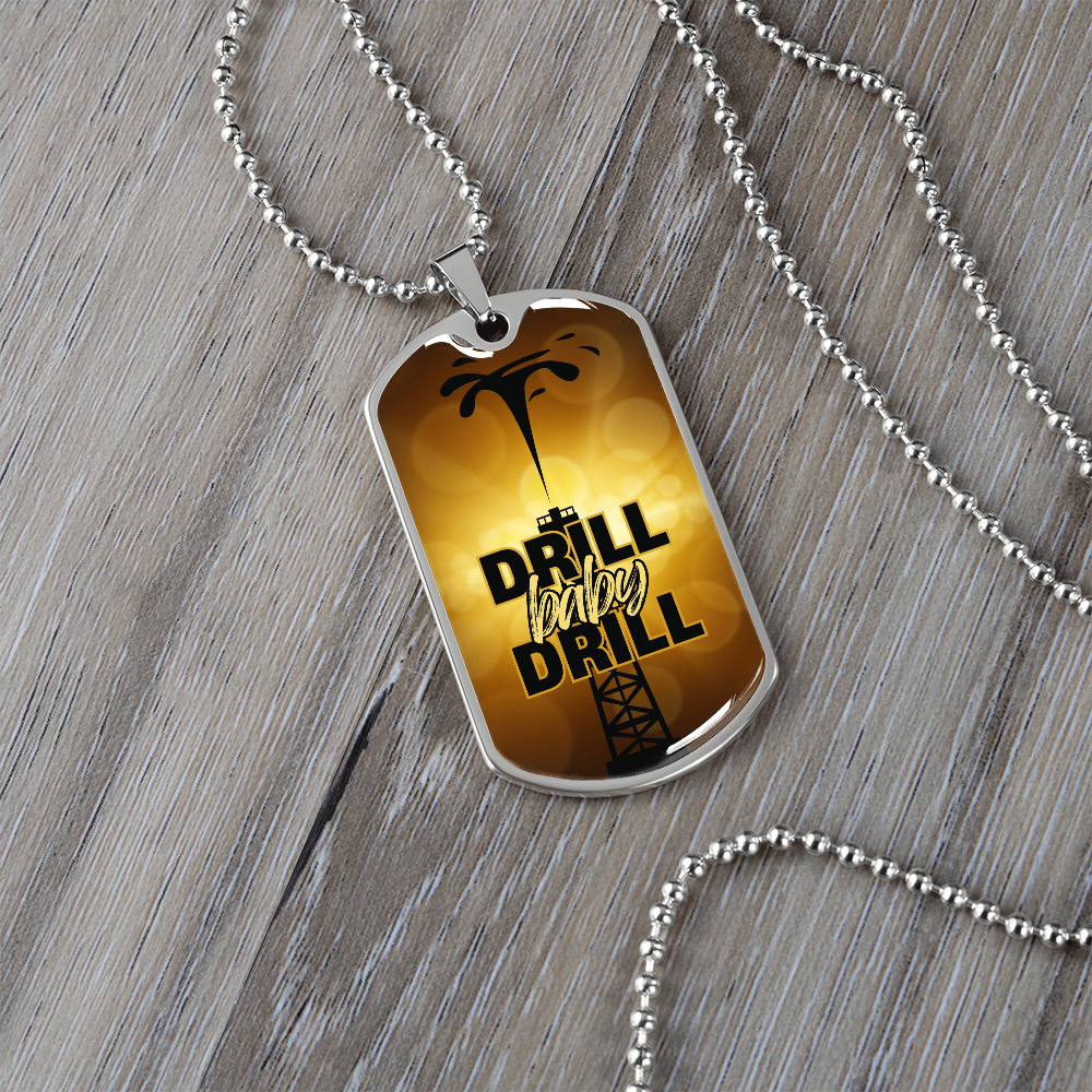 Drill Baby Drill (Trump) Gold Necklace