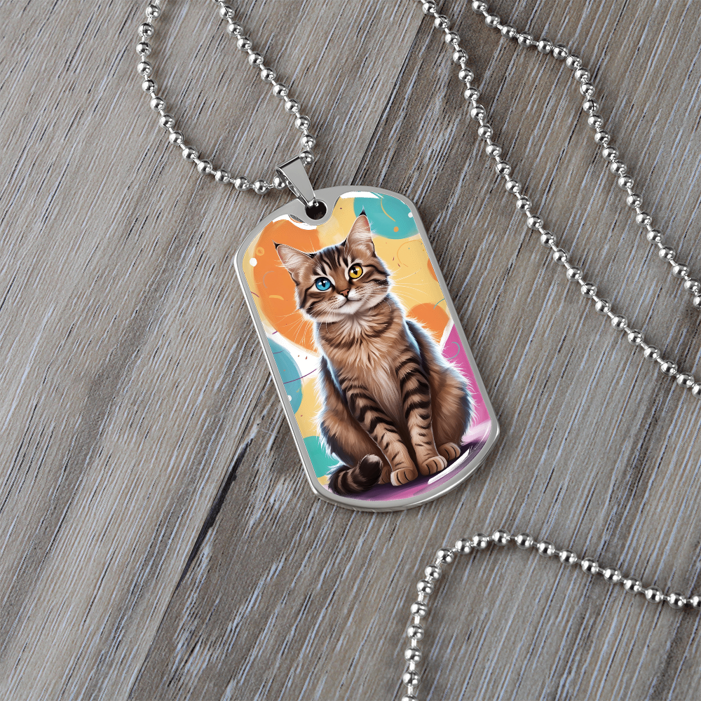 Colorful Kitty Necklace ShineOn Fulfillment