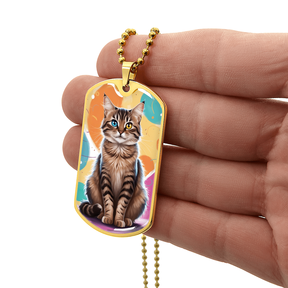 Colorful Kitty Necklace ShineOn Fulfillment