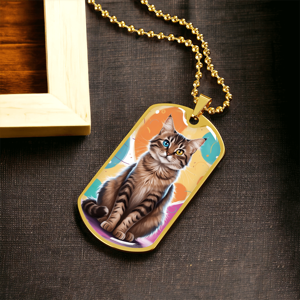 Colorful Kitty Necklace ShineOn Fulfillment