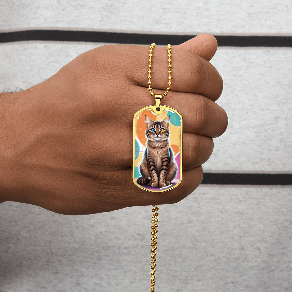 Colorful Kitty Necklace ShineOn Fulfillment