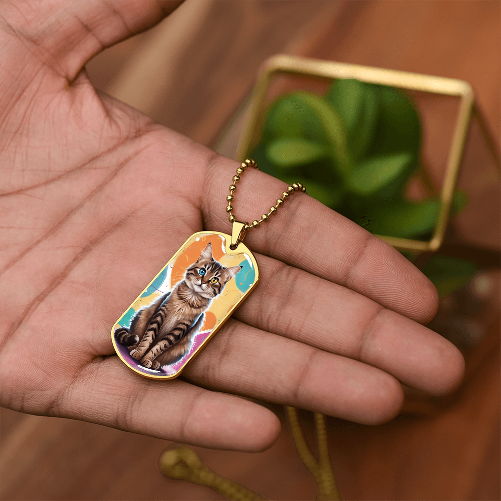 Colorful Kitty Necklace ShineOn Fulfillment