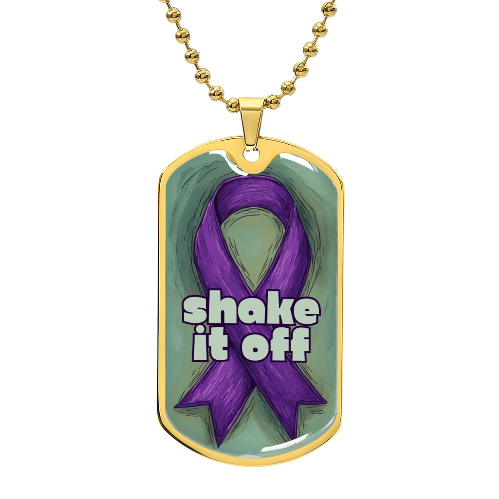 Shake It Off Dog Tag Necklace