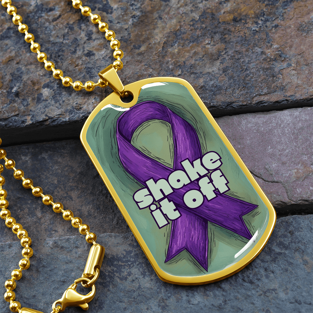 Shake It Off Dog Tag Necklace