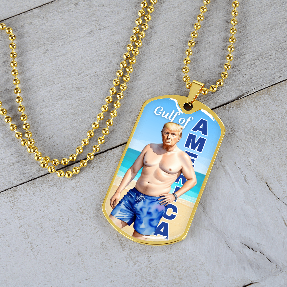 Trump in the Gulf of America Necklace