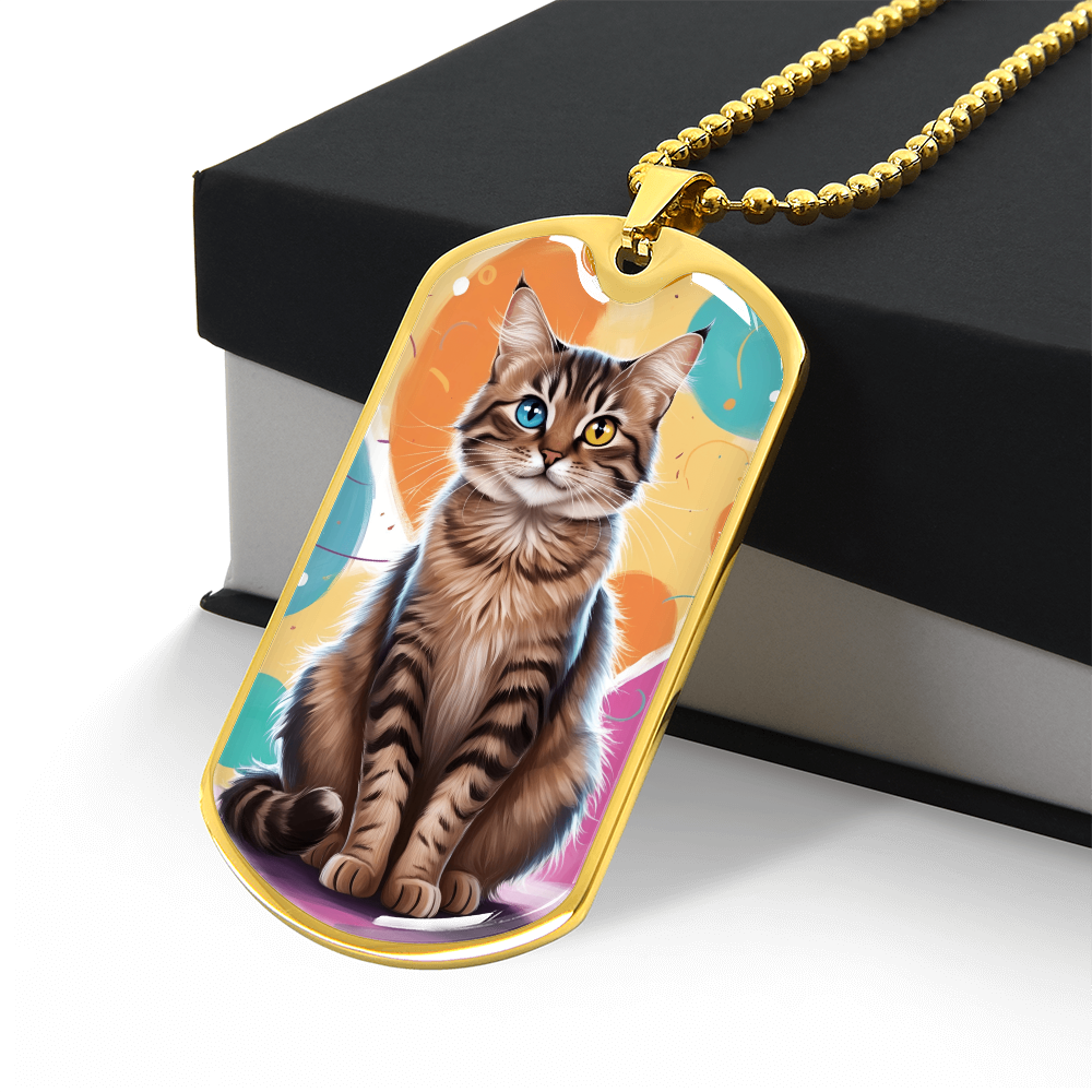 Colorful Kitty Necklace ShineOn Fulfillment