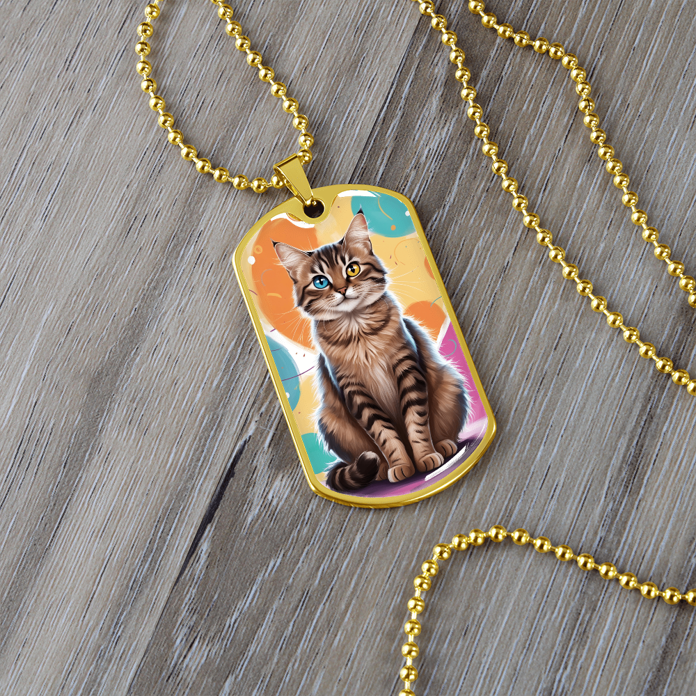 Colorful Kitty Necklace ShineOn Fulfillment