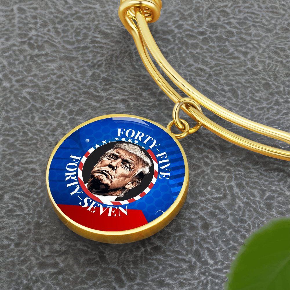 Trump 45 47 Pendant Bracelet