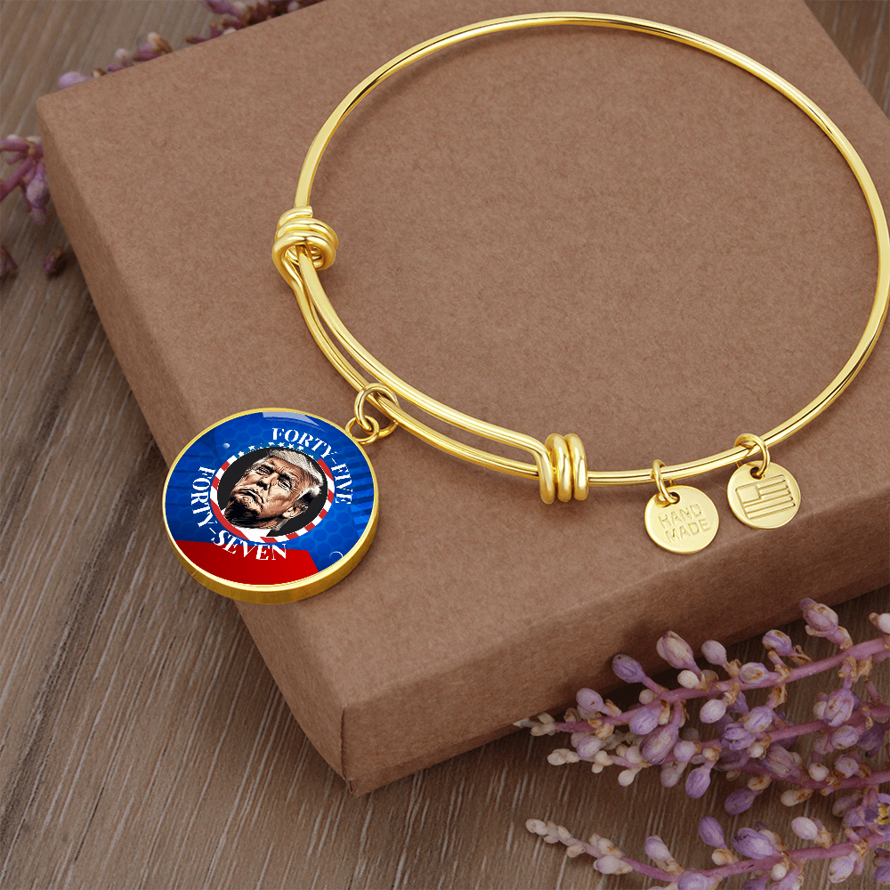 Trump 45 47 Pendant Bracelet