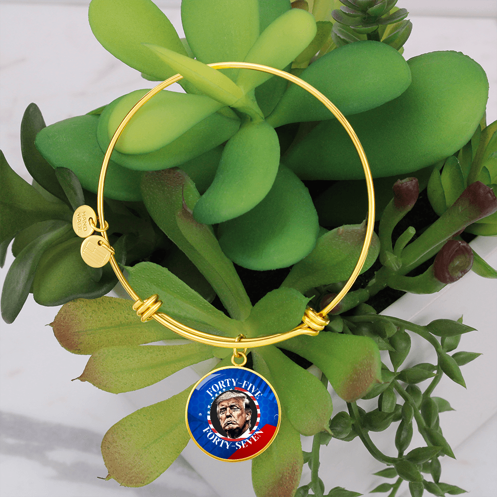 Trump 45 47 Pendant Bracelet