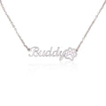 Their Name. Their Paw Prints. Your Heart. | Personalized Pet Name Necklace