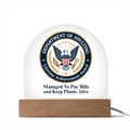 Department of Adulting Lifetime Achievement Award Acrylic Plaque