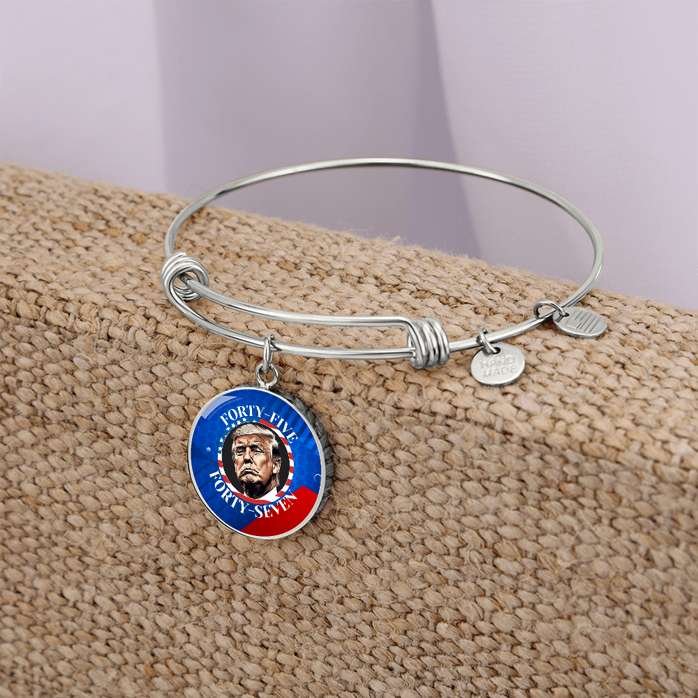 Trump 45 47 Pendant Bracelet