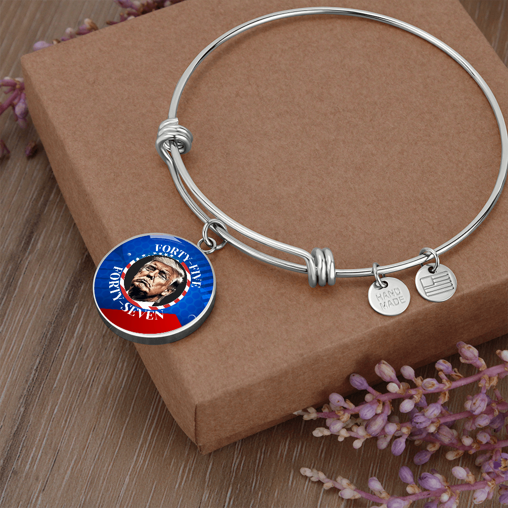 Trump 45 47 Pendant Bracelet