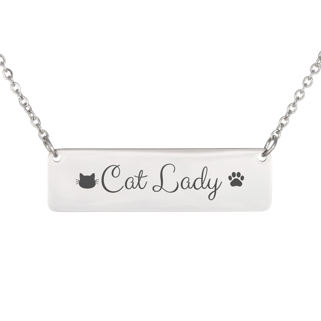 Cat Lady Horizontal Bar Necklace