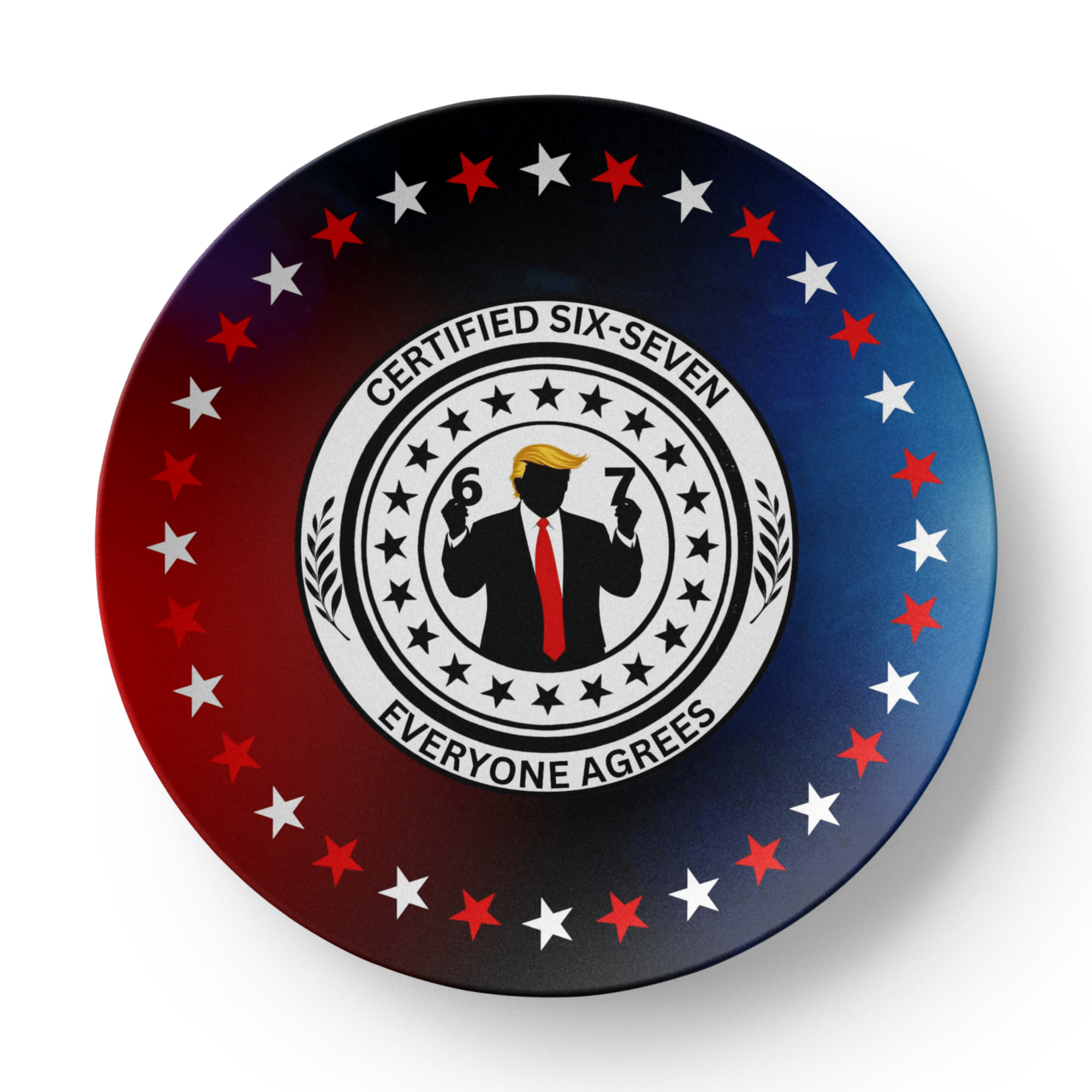 Six Seven Dinner Plate – Certified Parody Servingware