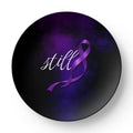 Still Decorative Plate | Epilepsy Awareness Purple Ribbon Plate