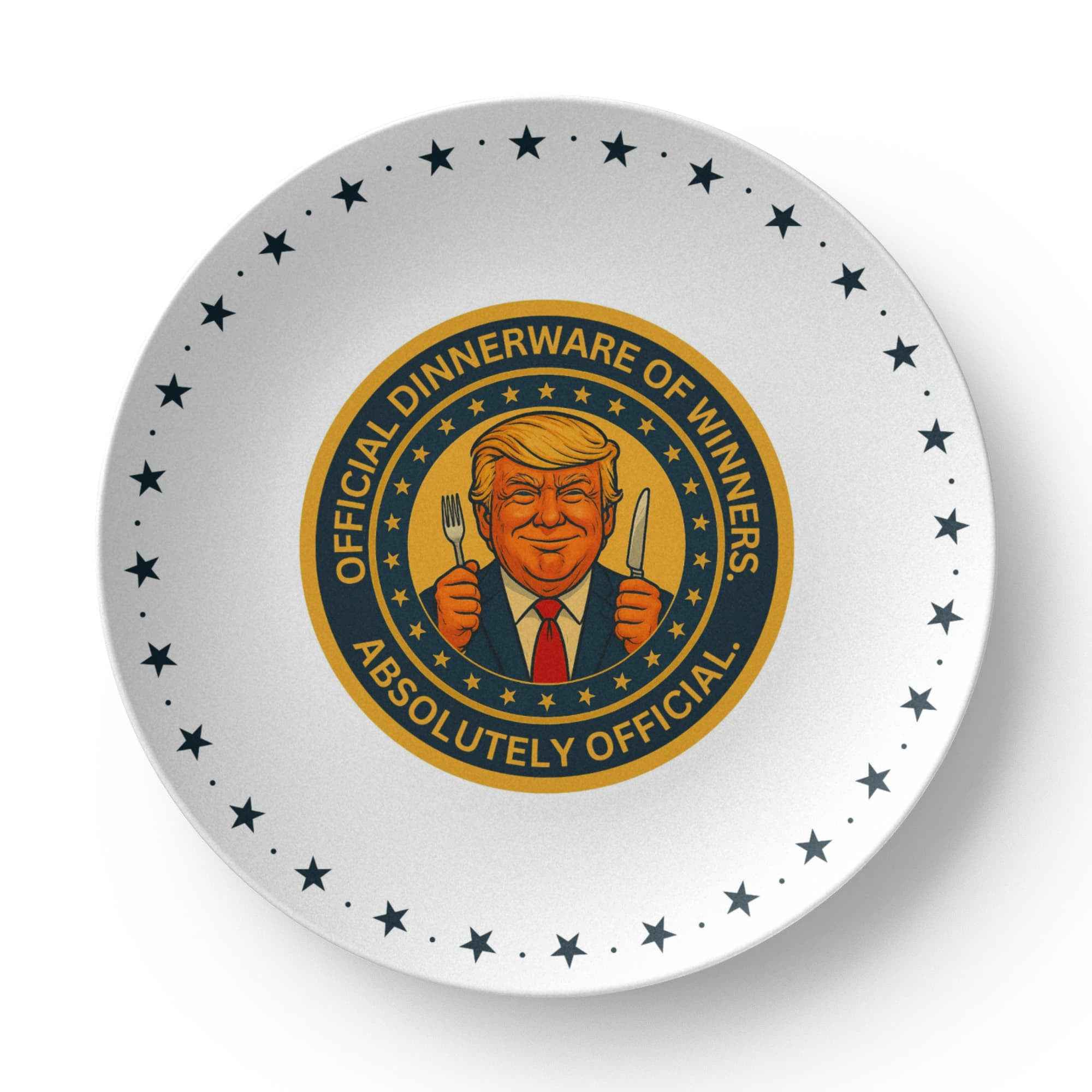 Political Parody “Official Dinnerware of Winners” Collectible Plate