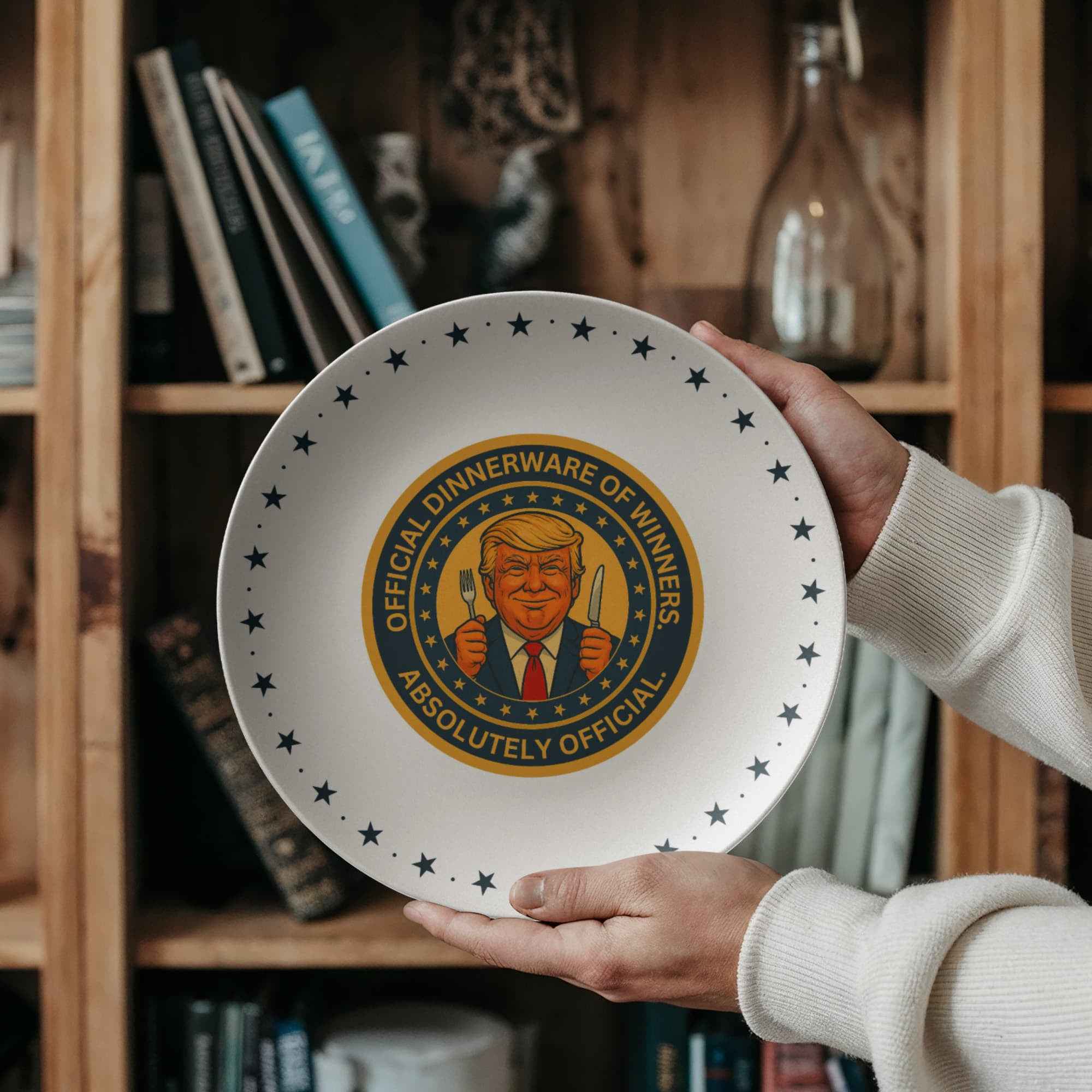 Political Parody “Official Dinnerware of Winners” Collectible Plate