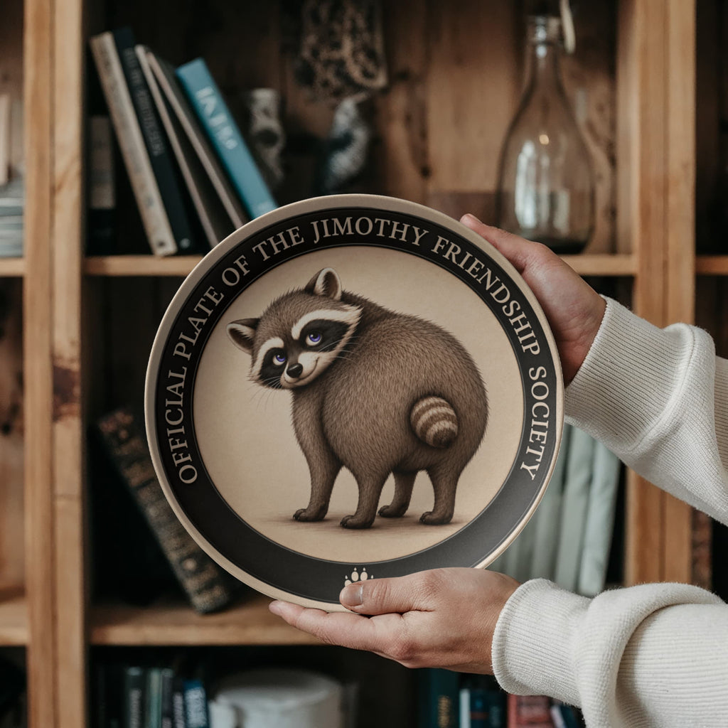 Official Plate of the Jimothy Friendship Society – 10-Inch Dinner Plate
