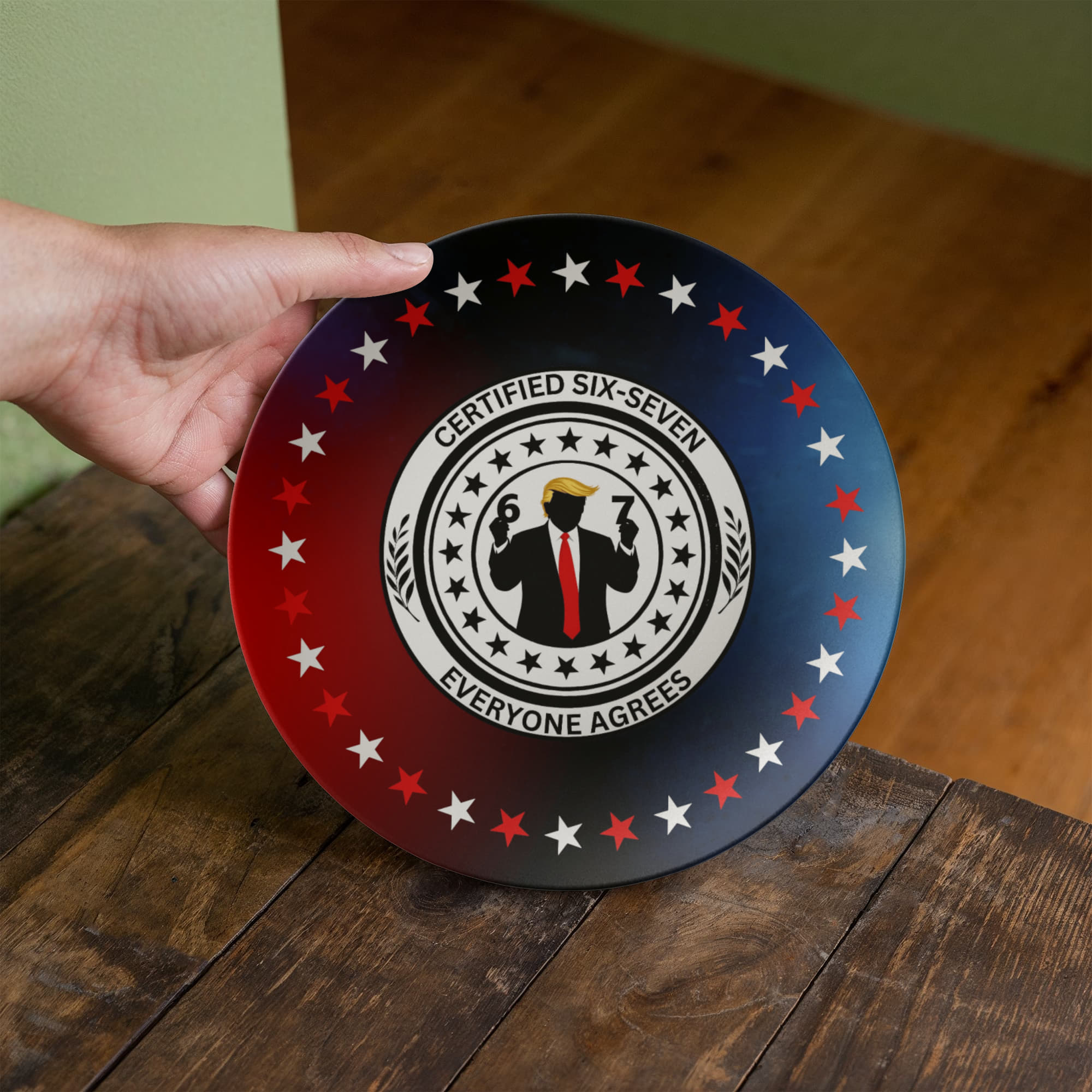 Six Seven Dinner Plate – Certified Parody Servingware