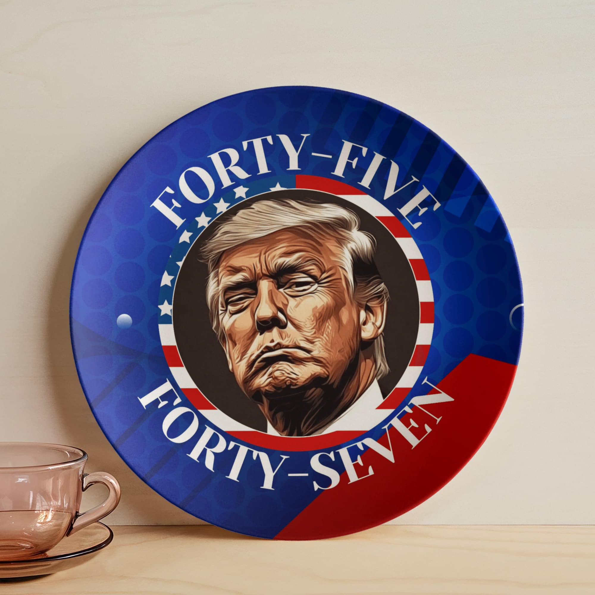 Trump 45 47 Collectible Dinner Plate