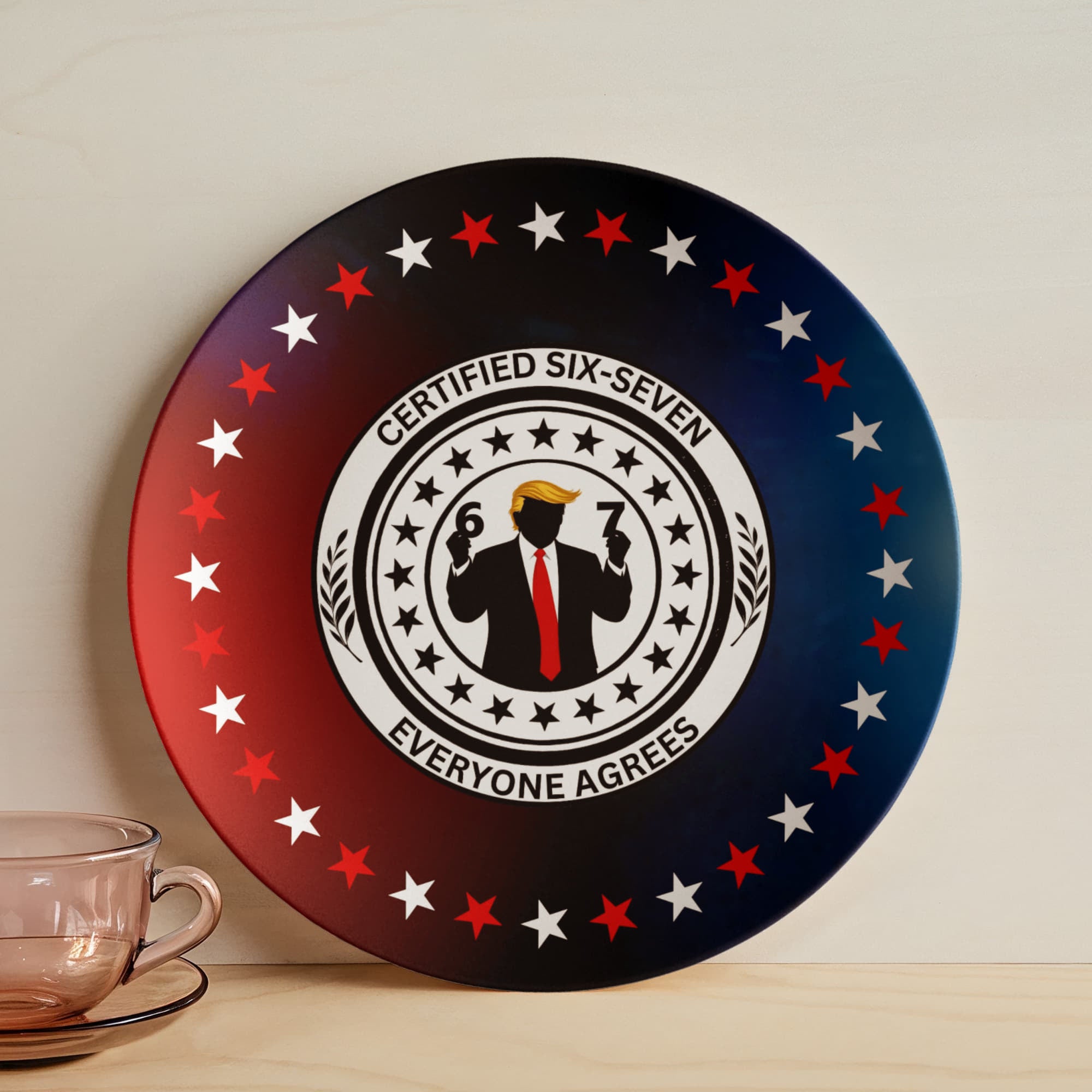 Six Seven Dinner Plate – Certified Parody Servingware