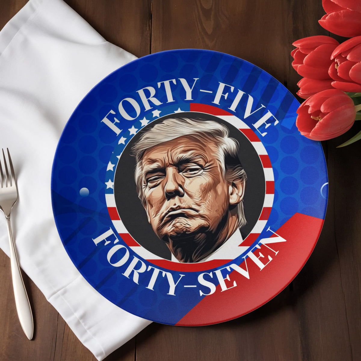 Trump 45 47 Collectible Dinner Plate